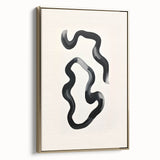Modern Dining Room Art – Black and White Abstract Wall Décor