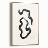 Modern Dining Room Art – Black and White Abstract Wall Décor