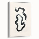 Modern Dining Room Art – Black and White Abstract Wall Décor