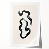 Modern Dining Room Art – Black and White Abstract Wall Décor