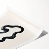 Modern Dining Room Art – Black and White Abstract Wall Décor