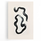 Modern Dining Room Art – Black and White Abstract Wall Décor