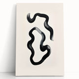 Modern Dining Room Art – Black and White Abstract Wall Décor