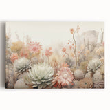 Elegant Floral Living Room Wall Art - Modern Canvas Wall Art