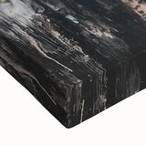 Abstract floral canvas artwork showcasing vibrant colors and intricate patterns, featuring a close-up view that highlights its textured surface and artistic details. Ideal for enhancing modern home decor or art collections.