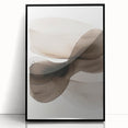 Abstract minimalist wall art piece in a sleek black frame, showcasing a unique geometric design. Ideal for modern home decor, enhancing aesthetics in any room.