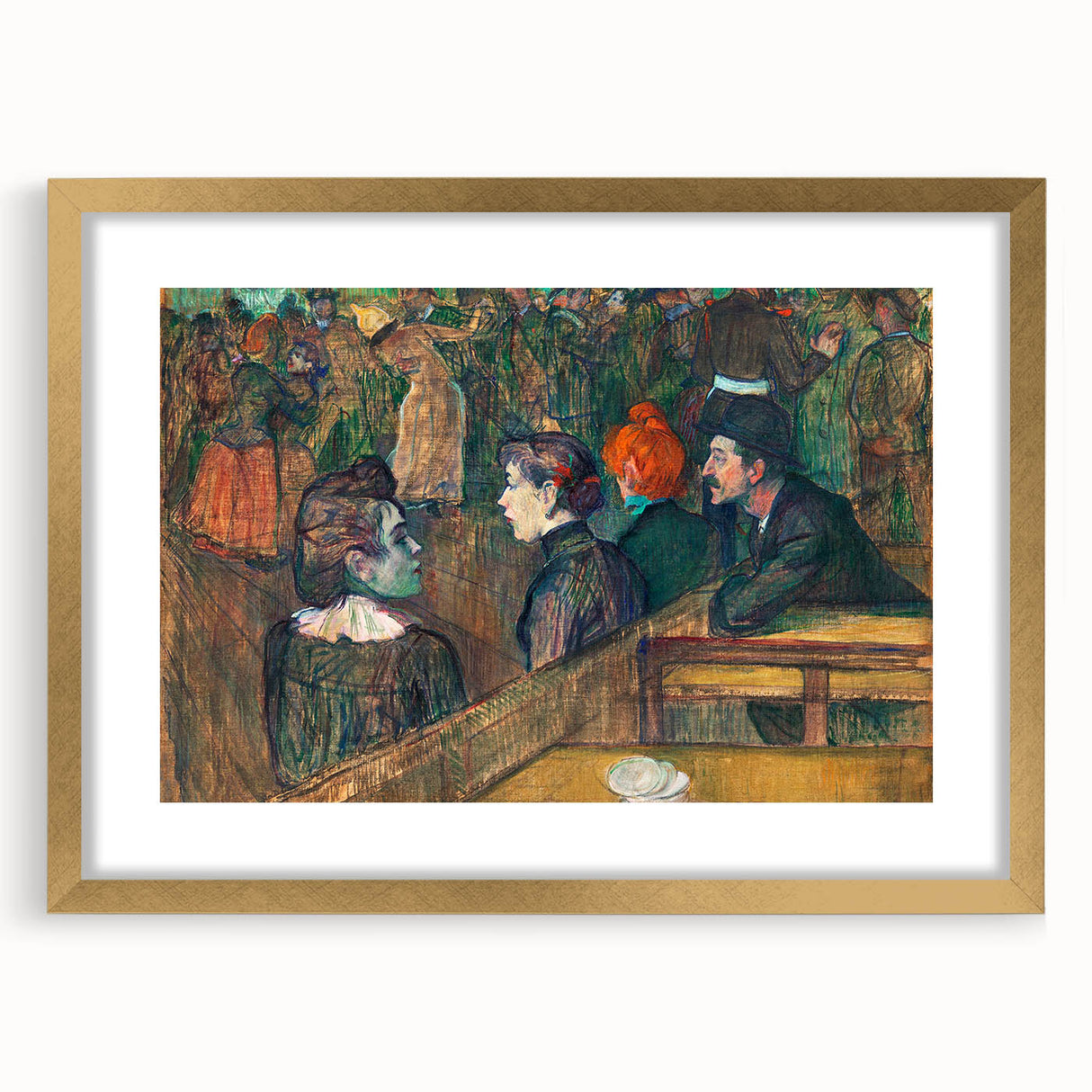 Moulin de la Galette Wall Art - Toulouse-Lautrec Impressionist Print