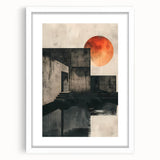 Architectural Dining Room Wall Art – Industrial Sunset Canvas Print