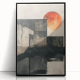 Architectural Dining Room Wall Art – Industrial Sunset Canvas Print