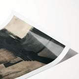 Architectural Dining Room Wall Art – Industrial Sunset Canvas Print