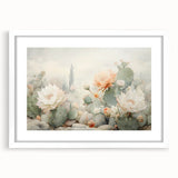 Cactus Bloom Living Room Wall Art - Modern Canvas Wall Art