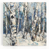 Abstract floral art on stretched canvas, showcasing vibrant colors and intricate patterns, perfect for modern home decor. Ideal for enhancing living spaces with artistic flair.