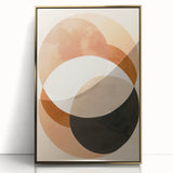 Framed abstract minimalist wall art featuring gold accents on a sleek acrylic background, perfect for modern decor. Ideal for enhancing contemporary living spaces.