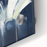 Geometric Abstract Wall Decor – Navy Minimalist Modern Canvas Art