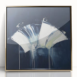 Geometric Abstract Wall Decor – Navy Minimalist Modern Canvas Art