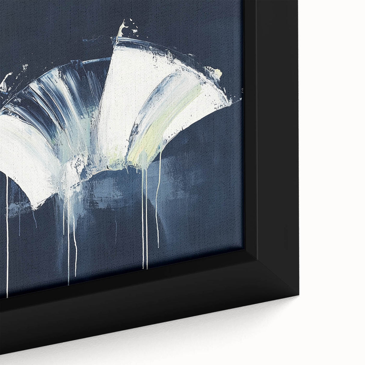 Geometric Abstract Wall Decor – Navy Minimalist Modern Canvas Art