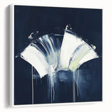 Geometric Abstract Wall Decor – Navy Minimalist Modern Canvas Art