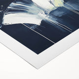 Geometric Abstract Wall Decor – Navy Minimalist Modern Canvas Art