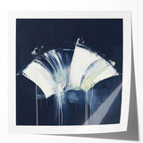 Geometric Abstract Wall Decor – Navy Minimalist Modern Canvas Art