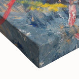 Expressionist Art: Radiant Sunburst Landscape with Vibrant Colors