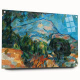 Mount Sainte-Victoire Landscape - Cézanne Impressionist Canvas Print