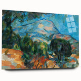 Mount Sainte-Victoire Landscape - Cézanne Impressionist Canvas Print