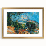 Mount Sainte-Victoire Landscape - Cézanne Impressionist Canvas Print