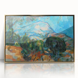 Mount Sainte-Victoire Landscape - Cézanne Impressionist Canvas Print