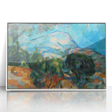 Mount Sainte-Victoire Landscape - Cézanne Impressionist Canvas Print