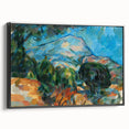 Mount Sainte-Victoire Landscape - Cézanne Impressionist Canvas Print