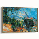 Mount Sainte-Victoire Landscape - Cézanne Impressionist Canvas Print