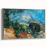 Mount Sainte-Victoire Landscape - Cézanne Impressionist Canvas Print