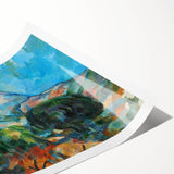 Mount Sainte-Victoire Landscape - Cézanne Impressionist Canvas Print