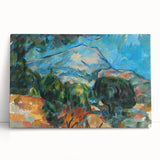 Mount Sainte-Victoire Landscape - Cézanne Impressionist Canvas Print
