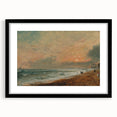 Romanticism Art: Hove Beach by Constable - Seascape Canvas Print