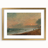 Romanticism Art: Hove Beach by Constable - Seascape Canvas Print