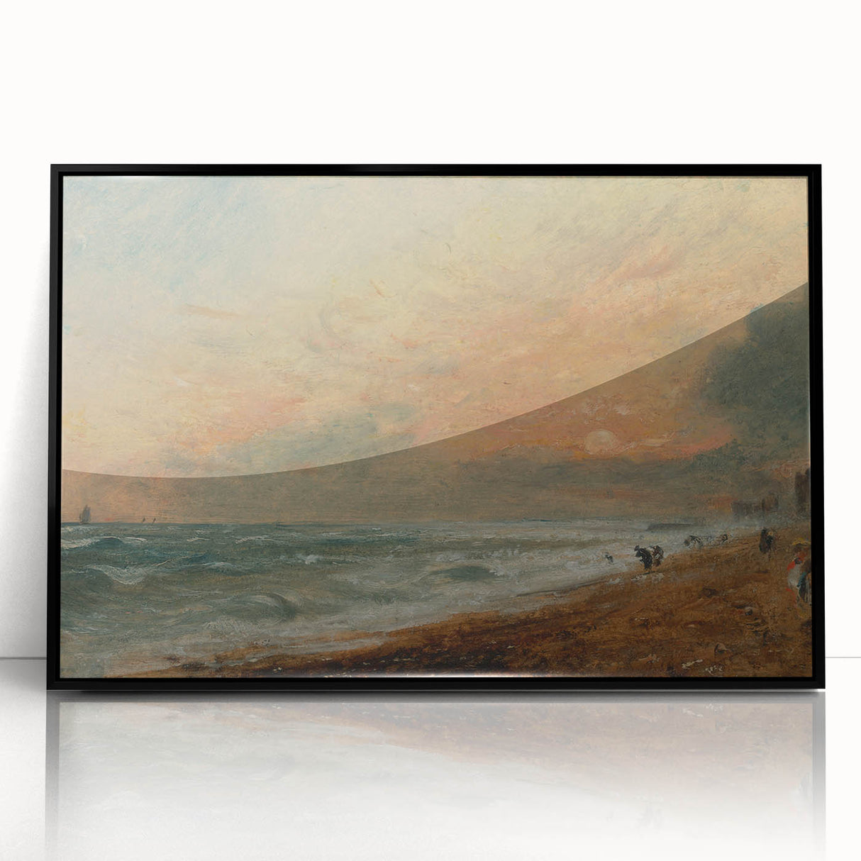 Romanticism Art: Hove Beach by Constable - Seascape Canvas Print