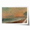 Romanticism Art: Hove Beach by Constable - Seascape Canvas Print