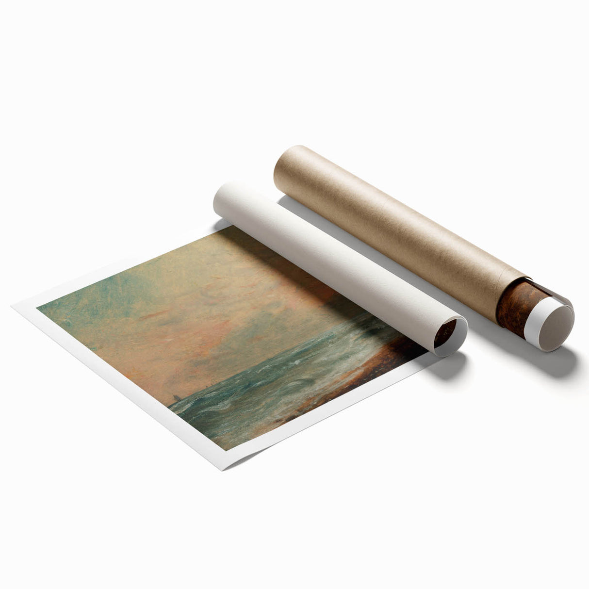Romanticism Art: Hove Beach by Constable - Seascape Canvas Print
