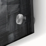 Framed Dining Room Prints – Black Textured Abstract Wall Décor