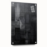 Framed Dining Room Prints – Black Textured Abstract Wall Décor