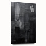 Framed Dining Room Prints – Black Textured Abstract Wall Décor