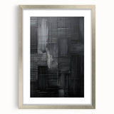 Framed Dining Room Prints – Black Textured Abstract Wall Décor