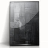 Framed Dining Room Prints – Black Textured Abstract Wall Décor