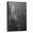 Framed Dining Room Prints – Black Textured Abstract Wall Décor