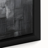 Framed Dining Room Prints – Black Textured Abstract Wall Décor