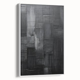 Framed Dining Room Prints – Black Textured Abstract Wall Décor