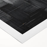 Framed Dining Room Prints – Black Textured Abstract Wall Décor