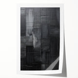 Framed Dining Room Prints – Black Textured Abstract Wall Décor