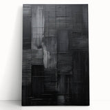 Framed Dining Room Prints – Black Textured Abstract Wall Décor